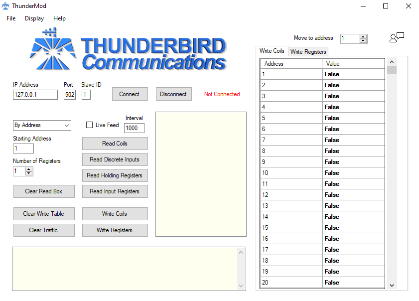 ThunderMod Modbus Simulator